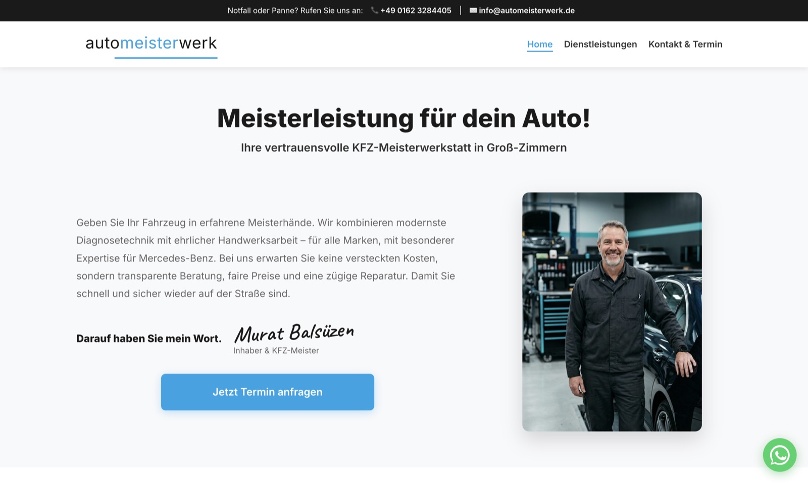 Website Automeisterwerk